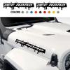 Виниловая наклейка на капот автомобиля для Jeep Wrangler JK JL TJ YJ Unlimited Sahara Rubicon Автомобильные аксессуары Декор капота для бездорожья