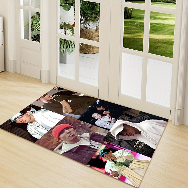 Eminem Through Years Carpet Rug Soft Washable Anti Slip Home Living Room Sofa Mats Personalized Christmas Rug