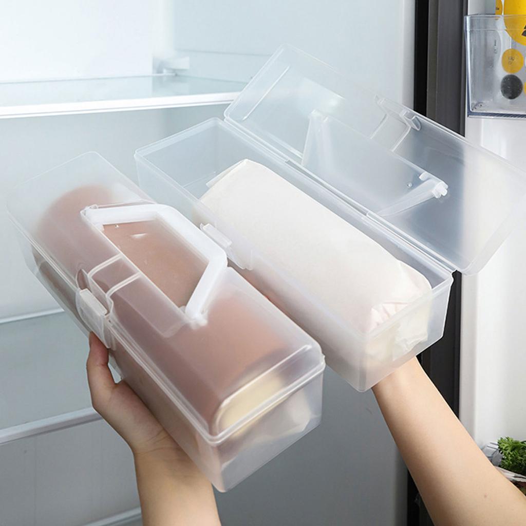 Практичный контейнер для хранения рулетов для выпечки, контейнер для свежести рулетов для выпечки, легко складывается, кухонная утварь