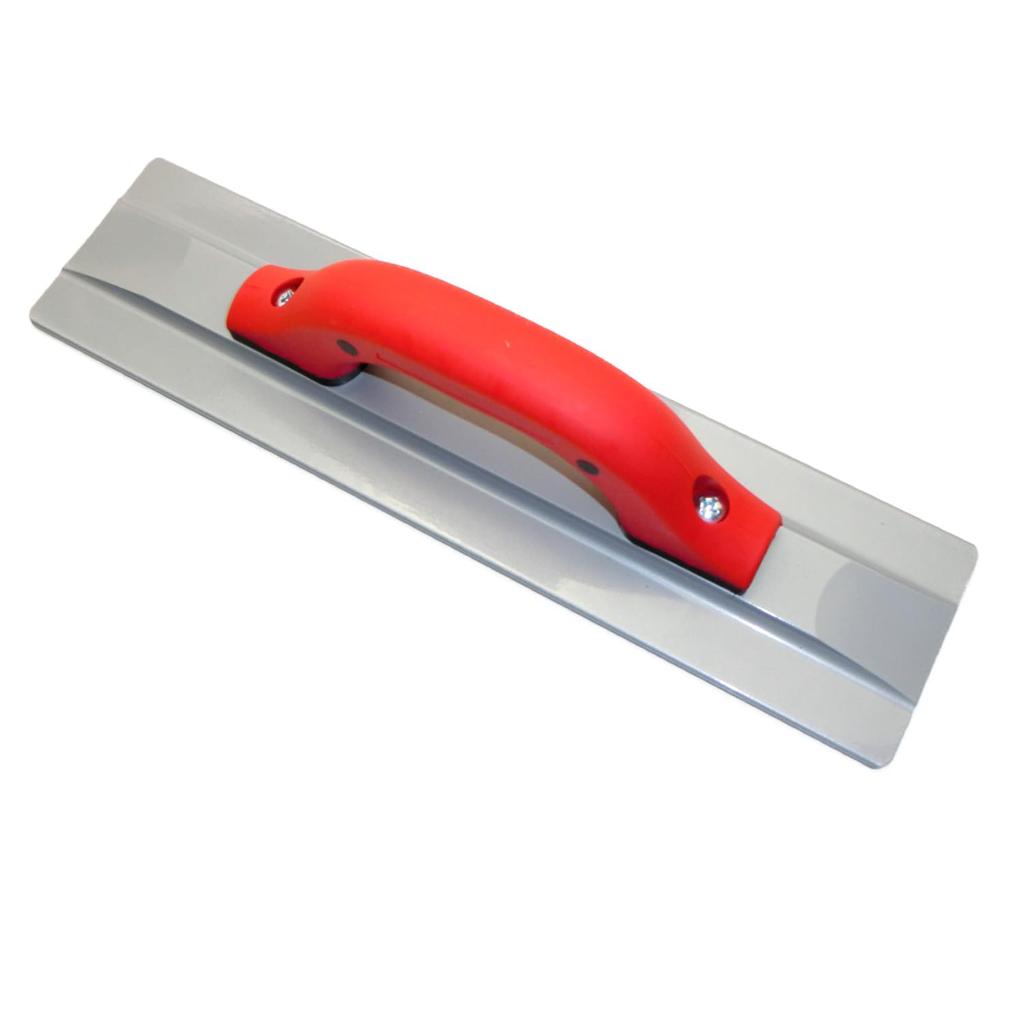 Domaya Supervised Concrete Magnesium Float X TPR for Concrete Finishing Trowel, Trowel, U-Style (405mm 89mm, Handle)