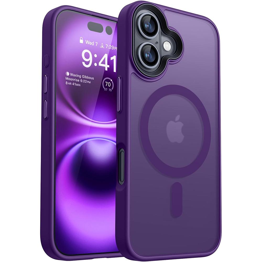 Прочный магнитный чехол Magsafe для беспроводной зарядки iPhone 16 16E 15 14 13 12 Pro Max Plus, гибридный противоударный чехол военного класса