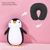 2 в 1 деформируемые подушки для путешествий в форме U для взрослых/детей, пингвины, кошки, животные, дорожная подушка, плюшевая игрушка, подушка для шеи