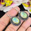 Yellow Triplet Opal Gemstone 925 Sterling Silver Jewelry Earring 1.73" KG-1746