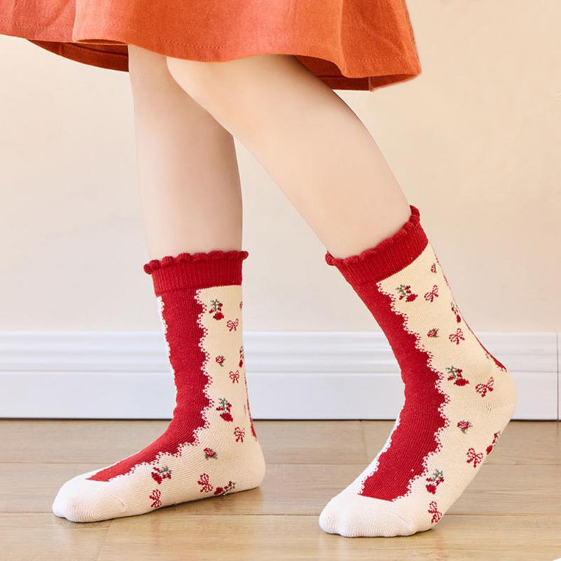 5 пар детских хлопковых рождественских носков для мальчиков и девочек, носки со снеговиком для малышей, носки Санта-Клауса, детские рождественские носки, красочные забавные носки, От 1 до 12 лет