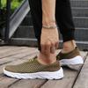 YRZL Lightweight Men Casual Shoes Breathable Slip On Male Casual Sneakers Anti-slip Men's Flats Outdoor Walking Shoes Size 39-46