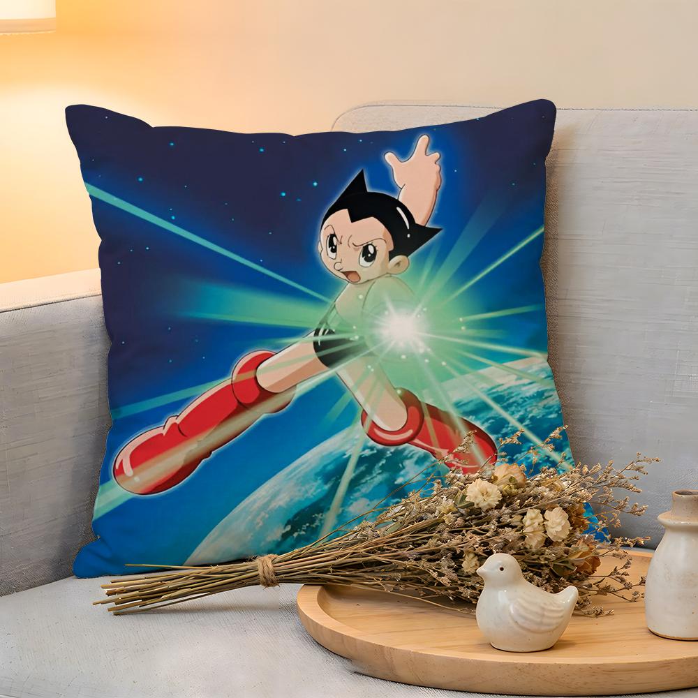 Cushion Cover Linen SkinFriendly Soft Decorative Case For Sofa Home Decor AAstroboy Anime Pillow cover