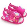 Дышащая противоскользящая летняя обувь для маленьких девочек, сандалии для малышей, обувь для первых ходунков на мягкой подошве