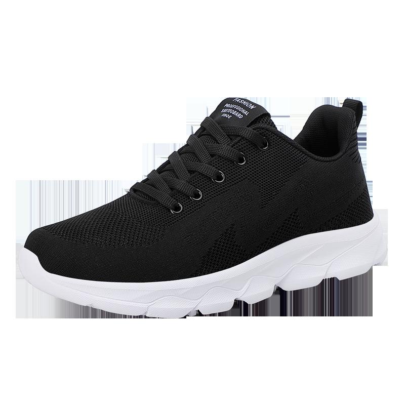 Men's Shoes Spring and Autumn Mesh Breathable Sports Shoes Men's Lightweight Soft-soled Running Casual Travel Shoes