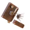 1Set Door Lock Dead Bolt Copper High Strength Anti-Drilling Lock Easy Install for Home Hotel Office Security Barrel Bolt