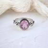 Морганит Драгоценный камень 925 Стерлинговое серебро Ювелирные изделия Ручной работы Унисекс Кольцо для подарка RR-14-10