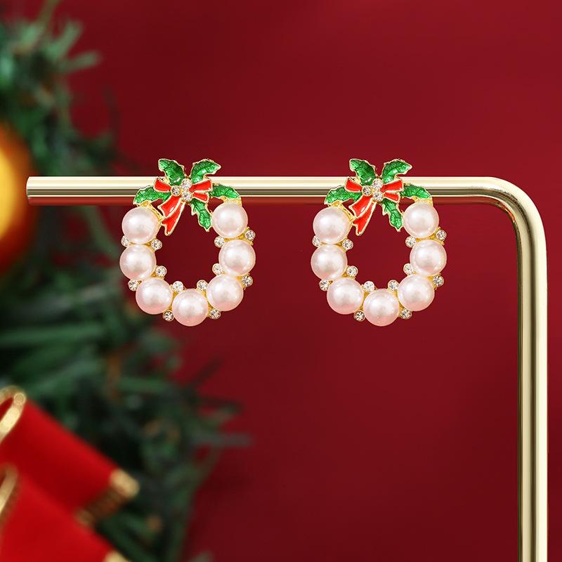 1 Pair of Ladies' Christmas Earrings, Christmas Gift for Everyday Wear, Christmas-themed Jewellery, Ladies' Accessories