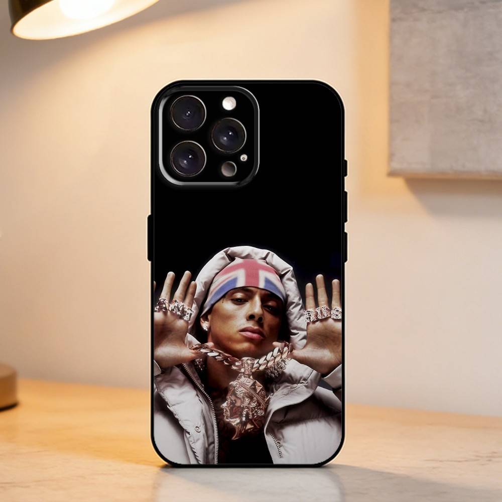 R-Rapper C-Central Cee Чехол для телефона для iPhone 17,16,15,14,13,12,11 Plus,Pro Max,XS,Мягкий силиконовый черный чехол