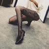 Women Shiny Tights With Rhinestones Party Mesh Tights Sexy Fishnets Pantyhose Erotic Stockings Print Flowers