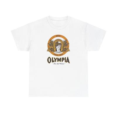 Винтажная футболка Olympia Beer с 1896 года, унисекс, Дело в воде
