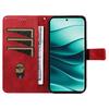 Для Xiaomi Redmi Note 14 Pro+ 5G/Note 14 Pro 5G/Poco X7 5G Чехол Кожаный Геометрическая Линия Кошелек Чехол для Телефона с Ремешком на Запястье
