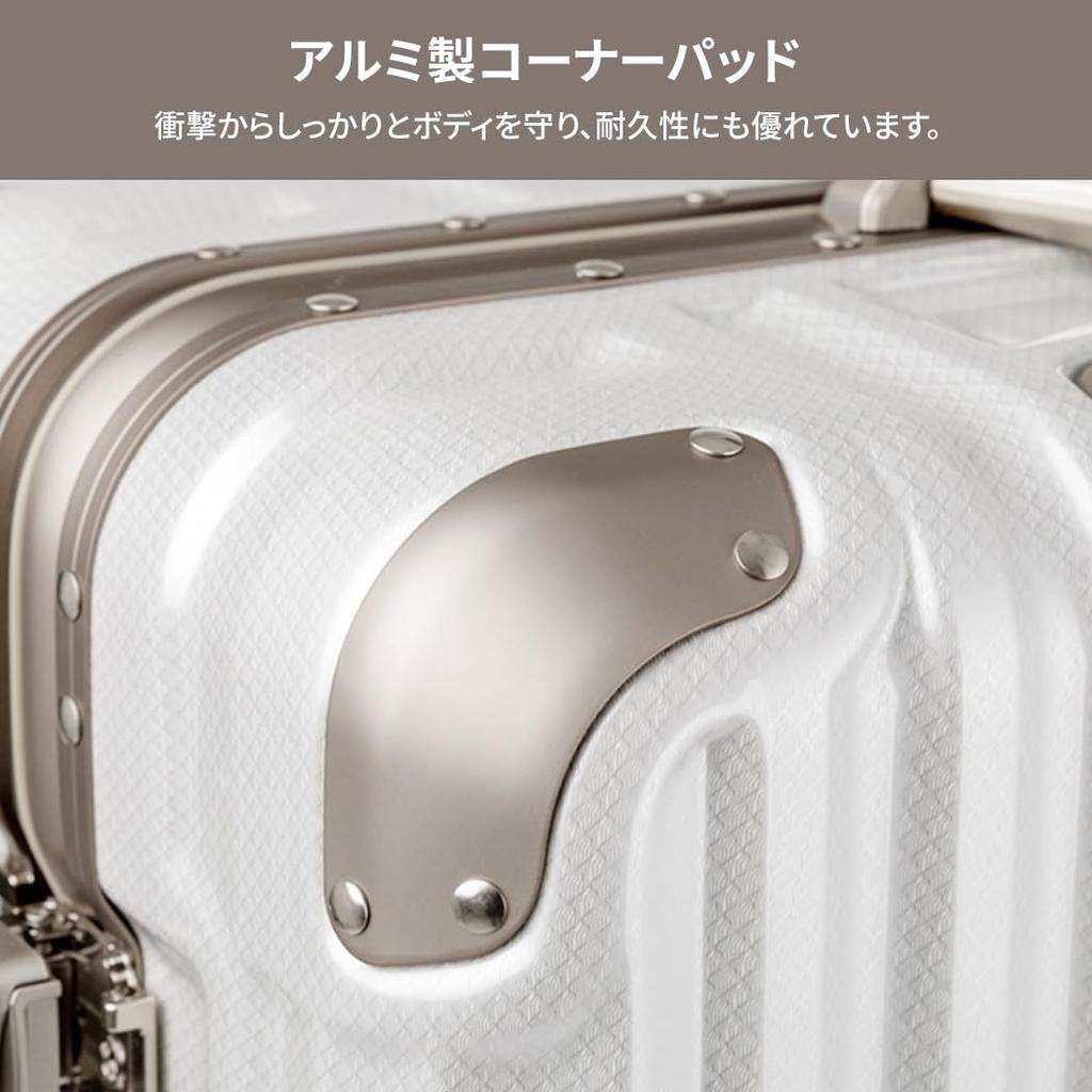 Чемодан с ударопрочным алюминиевым каркасом, чехол для переноски, размер S, бесшумный, с двойными роликами, с замком TSA, сумка для деловых поездок [Legend Walker] ручная кладь (1-3