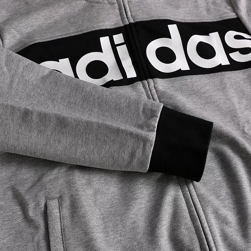 adidas Удобная мягкая куртка на молнии с капюшоном Мужские куртки AY3749