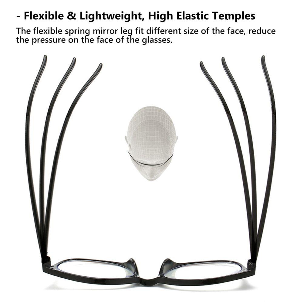 Multifocal Progressive Multifocus Reading Glasses Blue Light Blocking Glasses for Women & Men