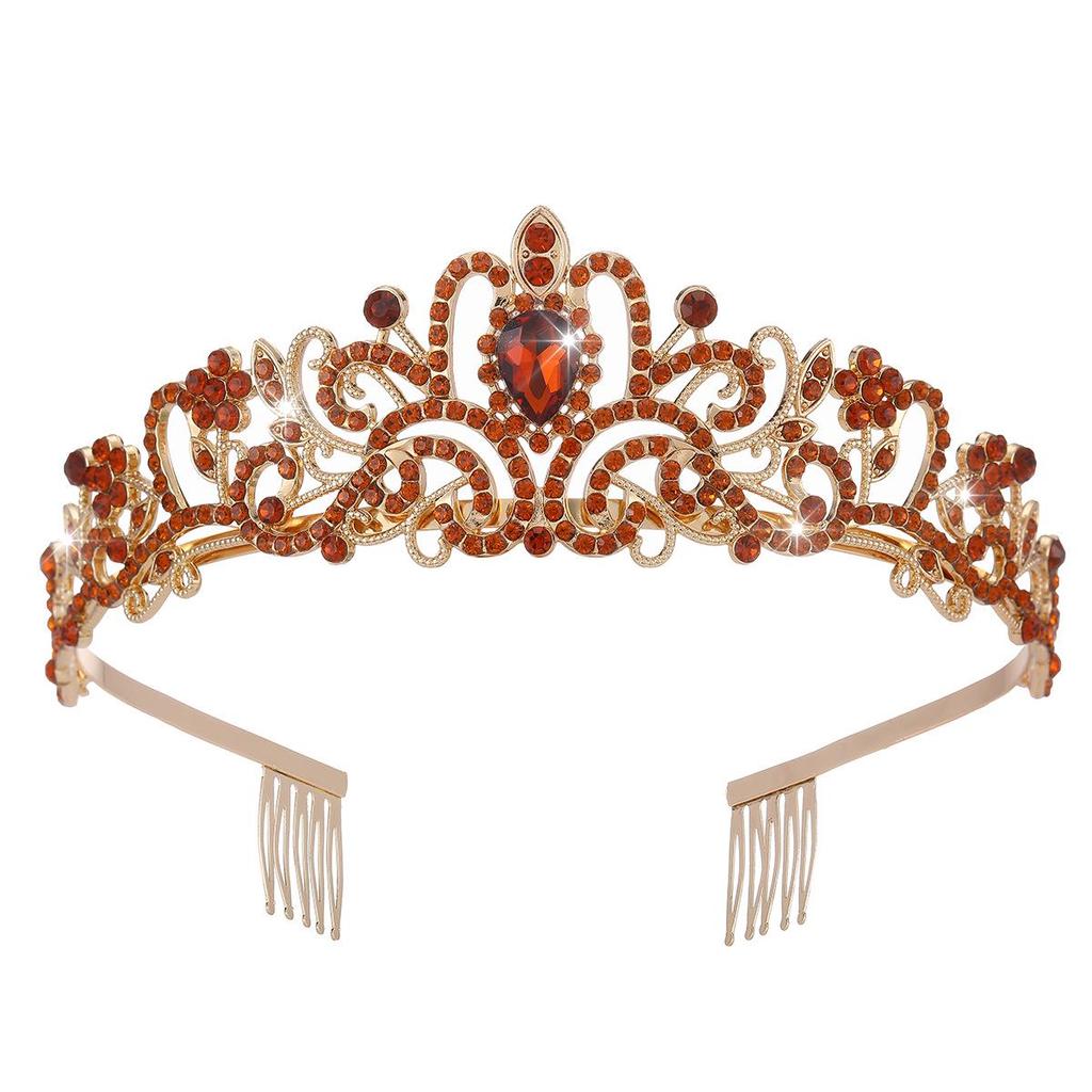 Хрустальная бриллиантовая свадебная и праздничная корона, аксессуары для волос