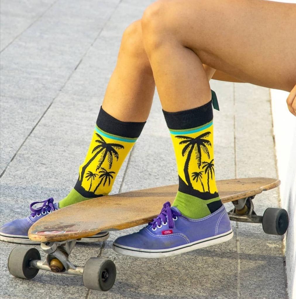 Большие размеры Новые модные носки Happy Funny Couple с забавным персонализированным мультяшным жаккардом Длинные хлопковые носки-трубы