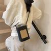 Новая женская повседневная портативная сумка-ведро для мобильного телефона - контрастная цветная сумка-сэтчел через плечо, модная и простая