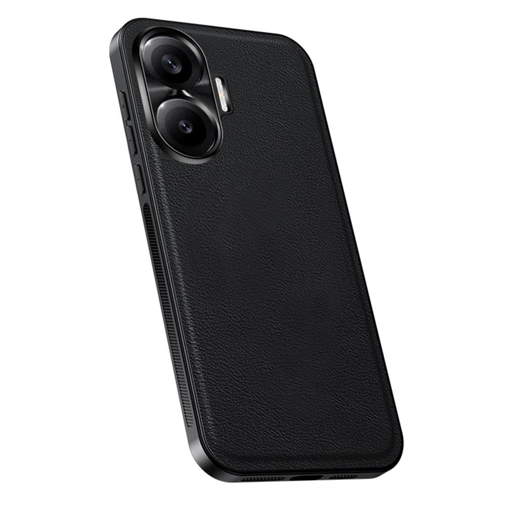 For Xiaomi Redmi Turbo 4 Pro 5G Case PU+TPU+PC Phone Back Cover with Metal Lens Frame