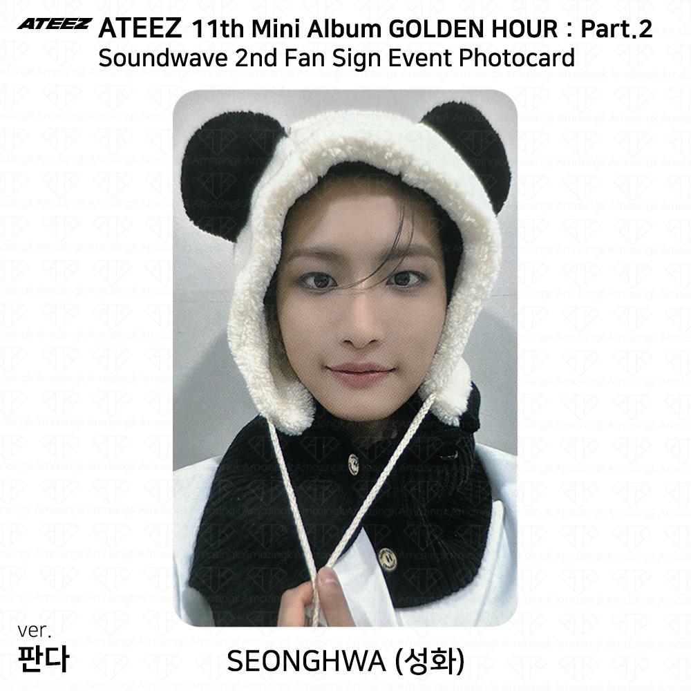 ATEEZ Golden Hour Часть 2 2nd Fan Sign Event Фотокарточка Soundwave