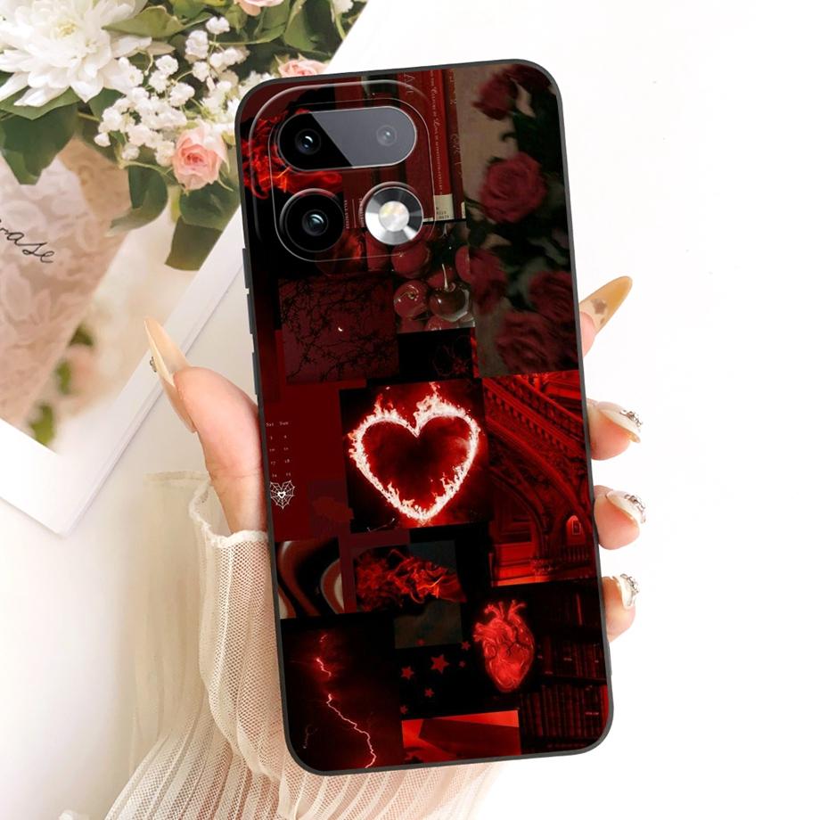 Мягкий силиконовый чехол из ТПУ для Realme 16 Pro Pro+ Чехол для телефона Винтажный Звездный Вишневый Бант Печать Ромашка Бампер Для Realme16 Ударопрочный