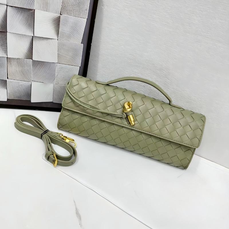 Hand-woven Bag, Hardware Lock, Dinner Bag, High-end Shoulder Bag, Women's Underarm Clutch Bag
