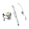 MUQZI Sports Accessory Mini Stainless Steel River Lake Ice Fishing Rod Pole Spinning Wheel Reel Kit