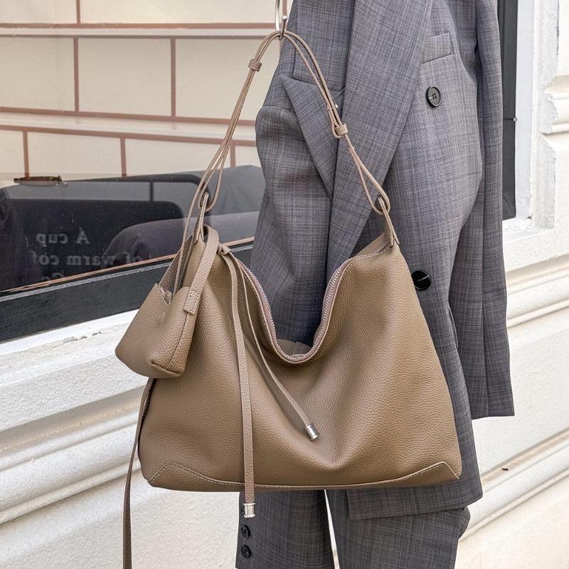 Сумка-тоут из натуральной кожи с верхним слоем, большая вместимость, модная сумка через плечо для женщин