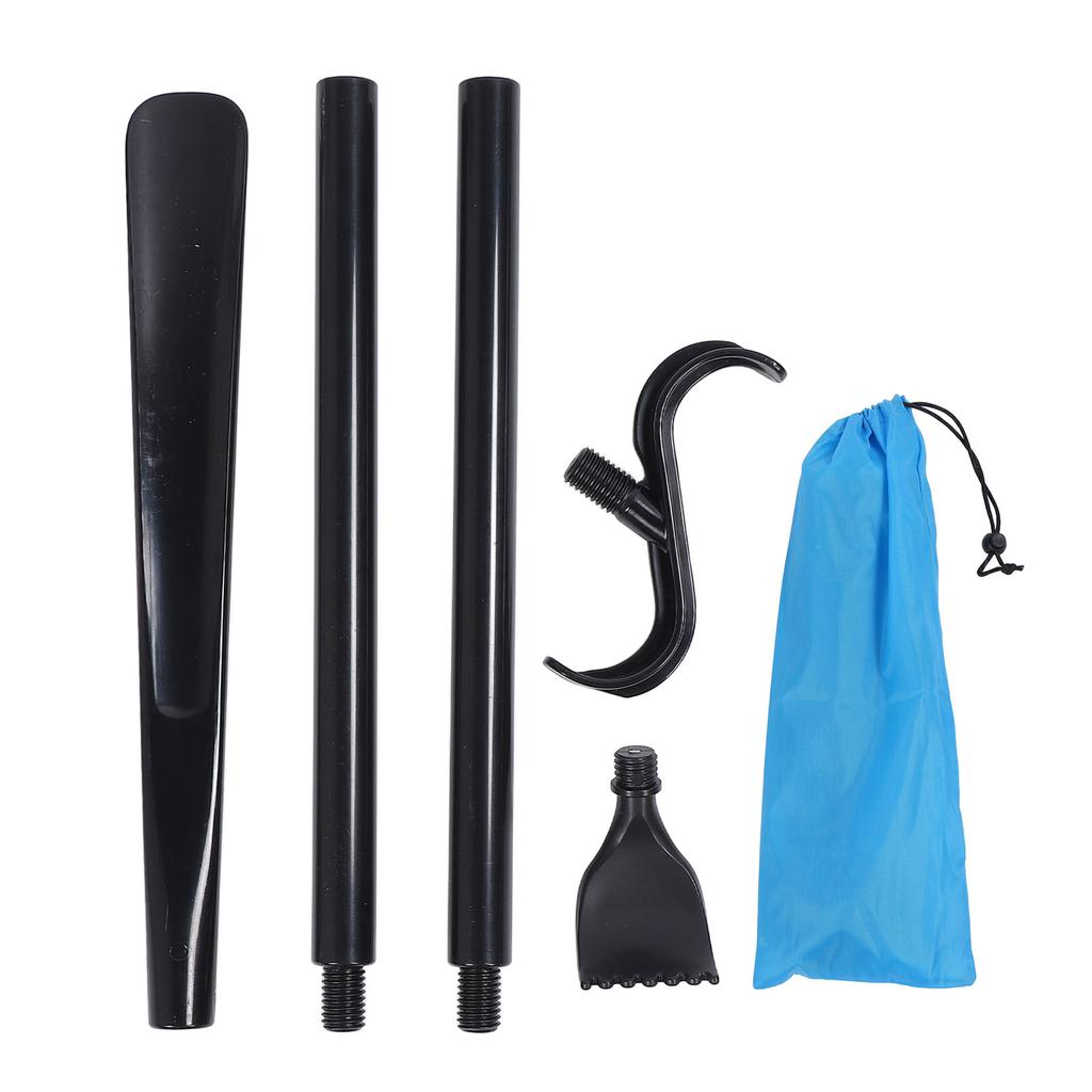 Длинная палка для одевания с рожком для обуви, инструментом для снятия носков, чесалкой для спины, регулируемая, удлиненная, очень длинная, вспомогательное средство для одевания