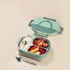 Insulated 4 Compartment Lunch Box Sealed Divided Food Storage Container  Student