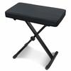 Folding Piano Stool, Keyboard Chair, 3-Level Height Adjustment, Non-Slip (Black, Pro)