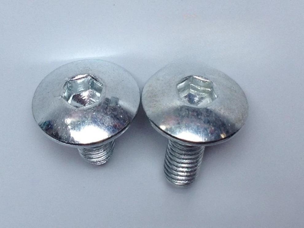 10-20 шт. больших плоских винтов с круглой головкой и внутренним шестигранником M6 6 мм M6X16 темно-серебристого цвета для мотоциклов, скутеров, квадроциклов, мопедов, пластиковых кожухов.