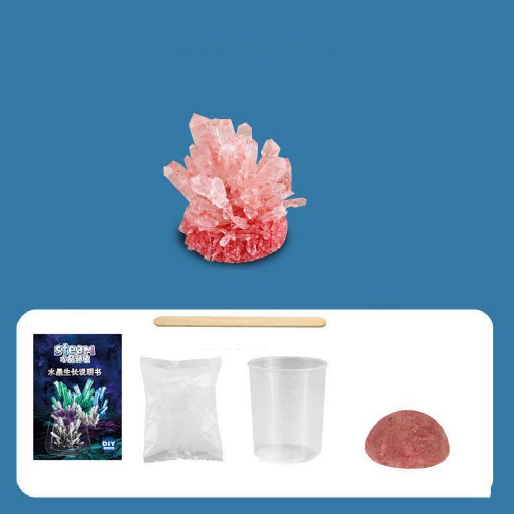 Vibrant Colored Crystals DIY Educational Science Toys Display Cases Crystal Making Kit Boys