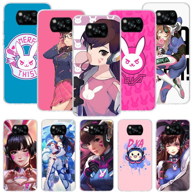 Game O-Overwatchs-DVA Phone Case For Xiaomi Poco F7 Ultra X7 X6 Pro X5 Redmi 15 15C 13 13C 12 12C 10 10A 10C 9 9A 9C 9T Shell Po