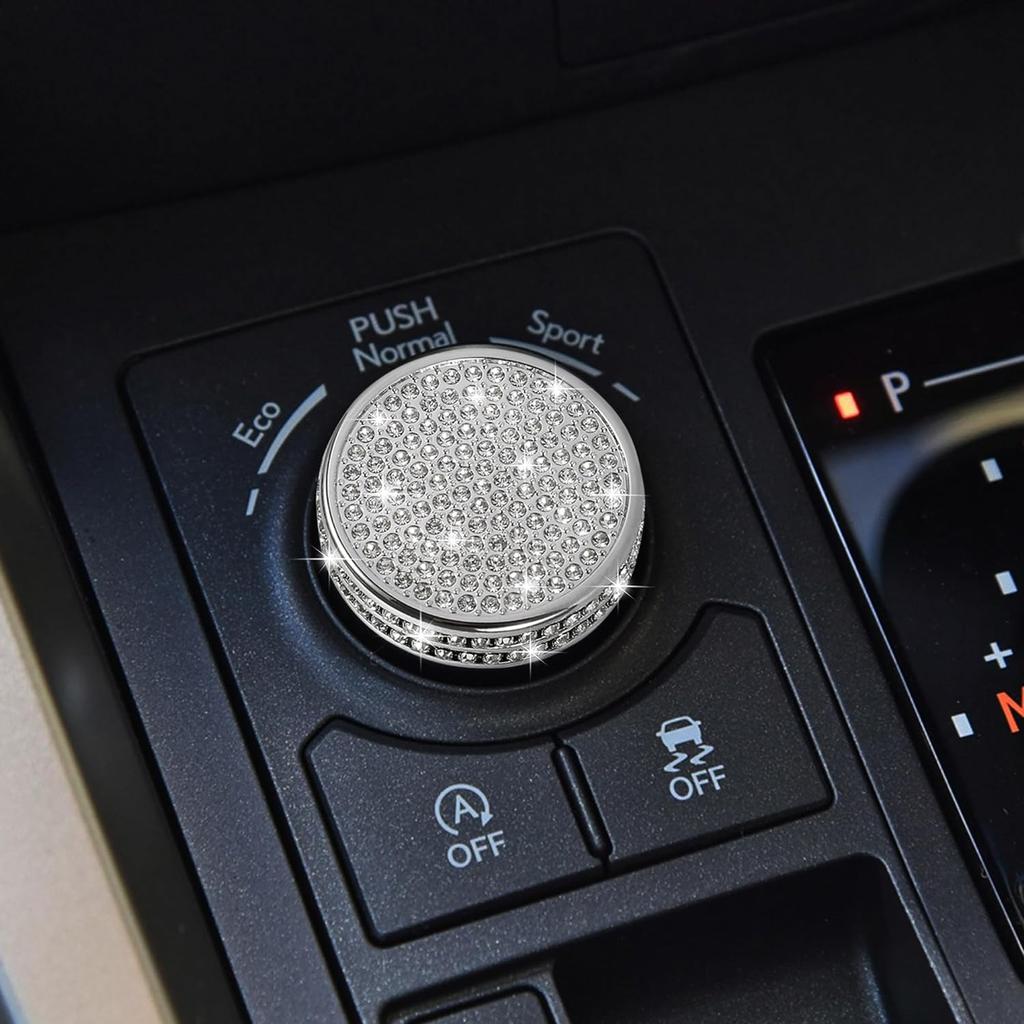 Крышка кнопок центральной консоли TOMALL Bling, совместимая с Lexus RX NX Крышка кнопки режима вождения Накладка на кнопку Crystal Speed ​​Накладка на кнопку переменной скорости