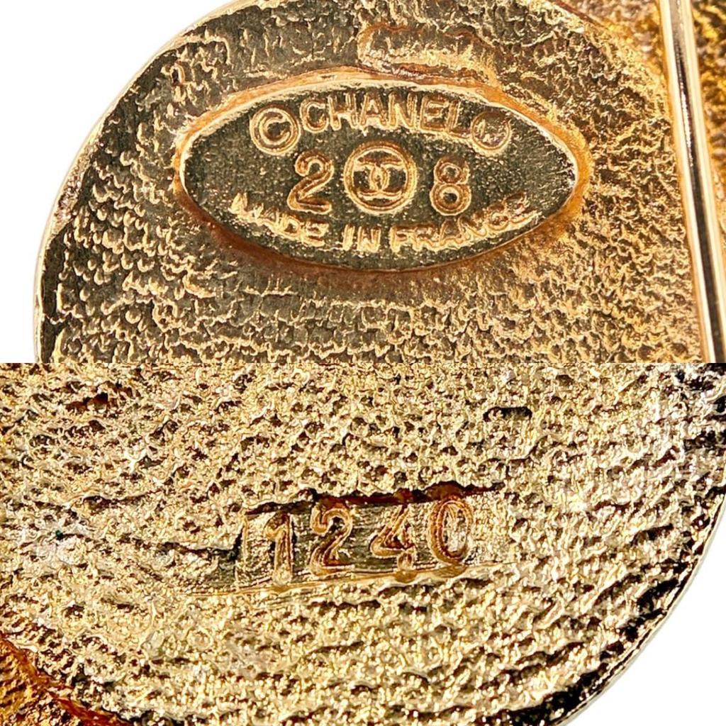 Used CHANEL Brooch Coco Mark Vintage Gold