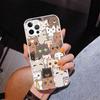 Cartoon Cute Cats Background Phnoe Case for Iphone 17 Air 16 16E 11 12 13 Mini 14 Plus 15 Pro Max 7 8 + SE 2020 Phone Cover Coqu