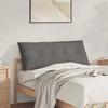 Back Cushion Light Grey 120 x 50 cm Corduroy Fabric