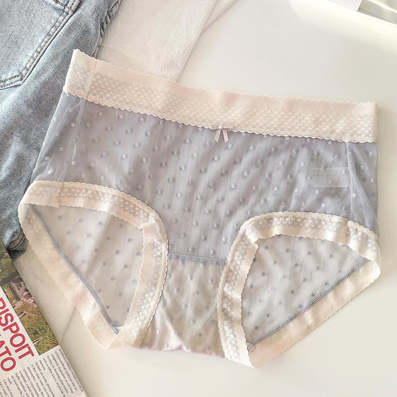 Женское нижнее белье, сексуальное супермягкое сетчатое кружевное бесследное треугольное нижнее белье, антибактериальные шорты