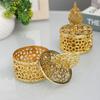 Handheld Gold Hollow Box European Style Packaging Gift Box Candy Container Box  Wedding Table