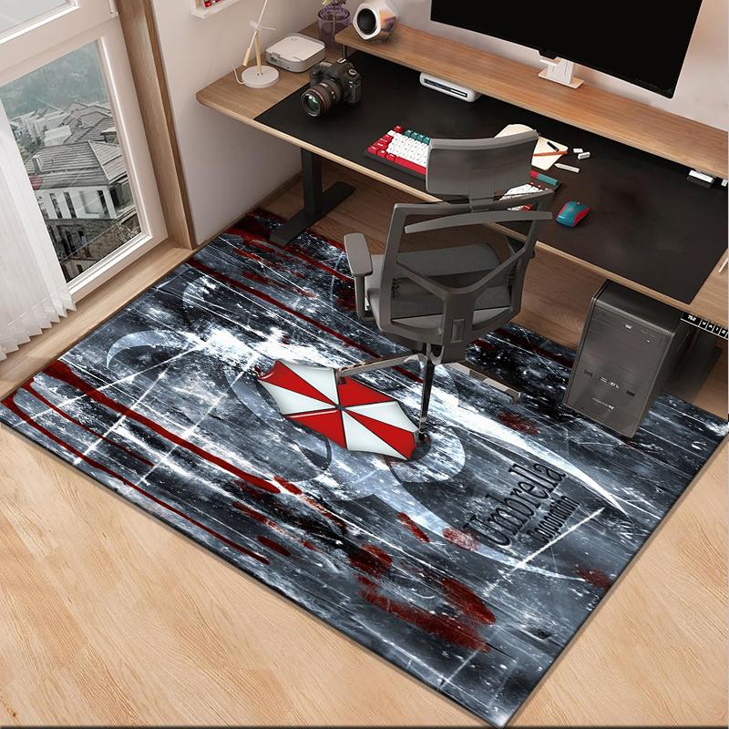 Umbrella Symbol Office Rug Chair Mat, Game Carpet, Suitable for Front Door, Bedroom, Living Room, Desk, Holiday Gift