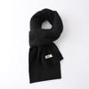 Australian 100% Wool Scarf New Solid Color Winter Warm Knit Neck Warmer For Men And Women Cashmere Scarves