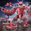 4 In 1 Deformation  Future Mecha Block DIY Mini Tank Star Fighter Building Bricks Toy For Boys