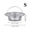 Kitchen Sink Strainer 304 Stainless Steel with Carrying Handle Fine Mesh Sink Strainer Food Hair Strainer Sewer Kitchen Utensils