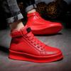 New Fashion Outdoor Men Casual Shoes Adult Comfortable Mens Sneakers High Top Black White Man Walking Trainers Shoes