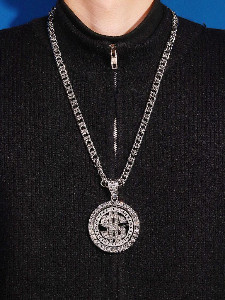 Her Lab Ювелирные изделия| Изысканное бриллиантовое колье, кубинское колье с вращающимися деньгами, упаковка шкатулки для драгоценностей.