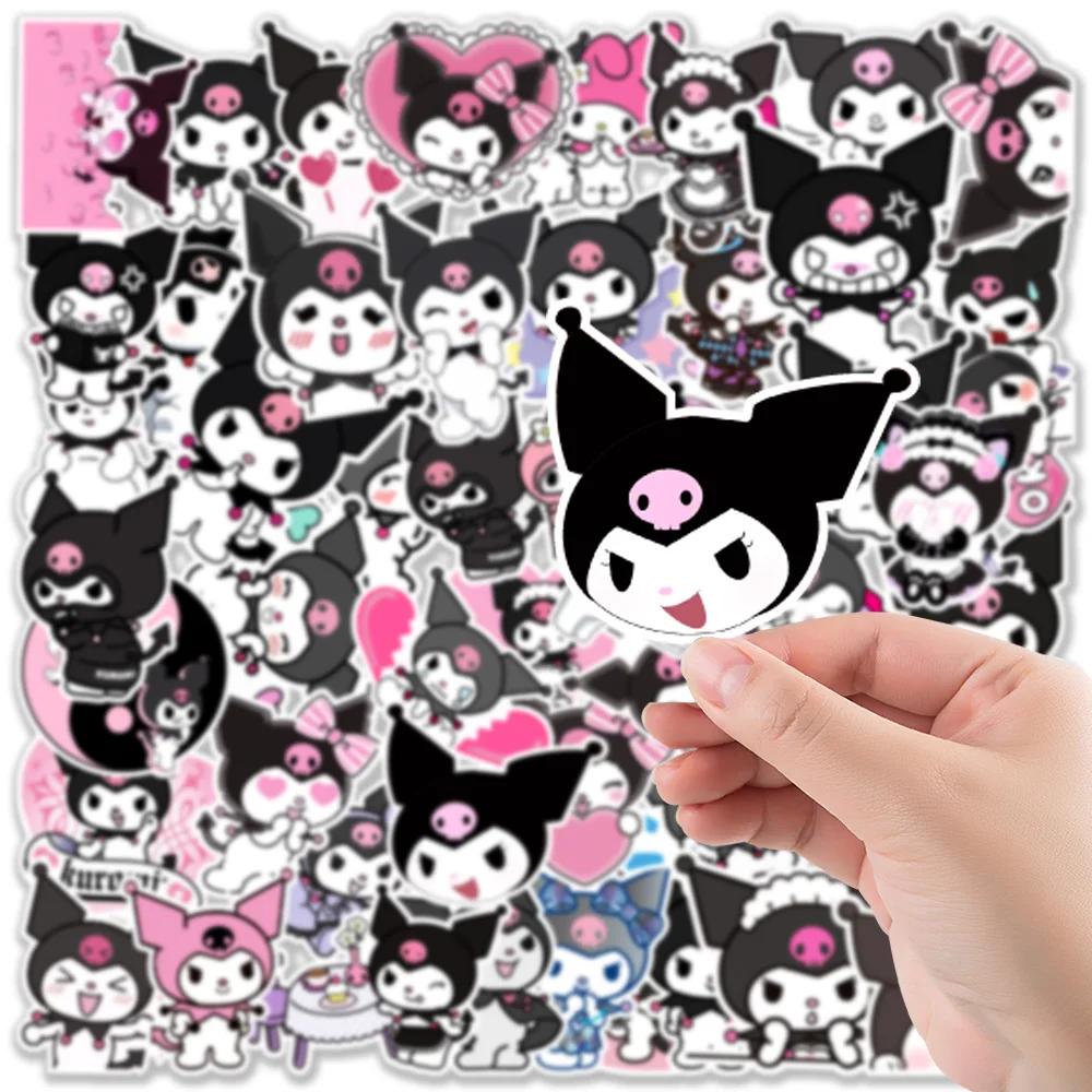 50 шт. Sanrio Аниме Куроми Наклейки для Ноутбука Скейтборда Гитары Чемодана Мотоцикла Граффити Декаль Водонепроницаемая Кавайная Наклейка Игрушка